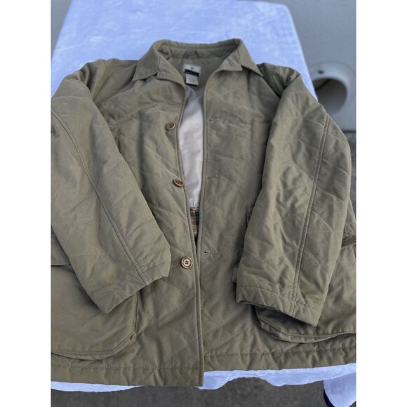 Vintage Men's Beretta Sport Thermore Quilted Jacket Olive Green Size 48 Italy - Picture 5 of 6